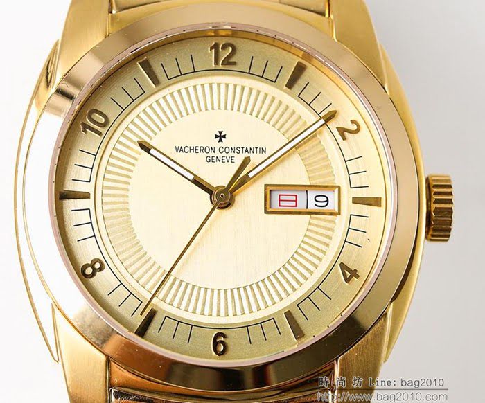 江詩丹頓 Vacheron Constantin LS精品 最新款 簡約型三針雙曆錶盤 全自動機械機芯 深度防水 男士腕表 夏季潛水專用表  wssb3732